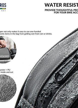 ROAD TO SKY Reflektierende Wasserabweisende Fahrrad Oberrohrtasche Shopverse