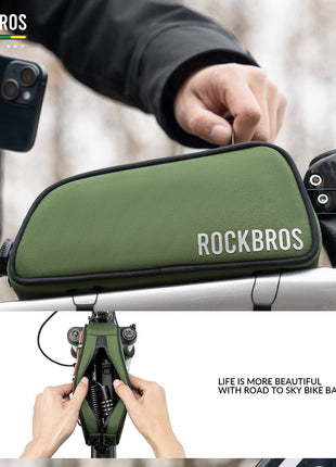 ROAD TO SKY Reflektierende Wasserabweisende Fahrrad Oberrohrtasche Shopverse