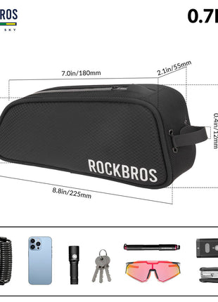 ROAD TO SKY Reflektierende Wasserabweisende Fahrrad Oberrohrtasche Shopverse