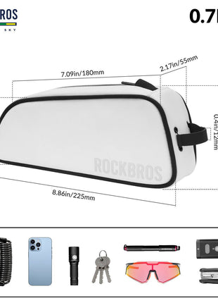 ROAD TO SKY Reflektierende Wasserabweisende Fahrrad Oberrohrtasche Shopverse