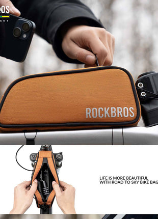 ROAD TO SKY Reflektierende Wasserabweisende Fahrrad Oberrohrtasche Shopverse