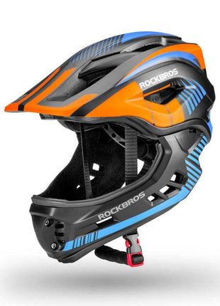 ROCKBROS Kinder helm Integriert Fahrradhelm mit Abnehmbarem Kinnschutz Shopverse