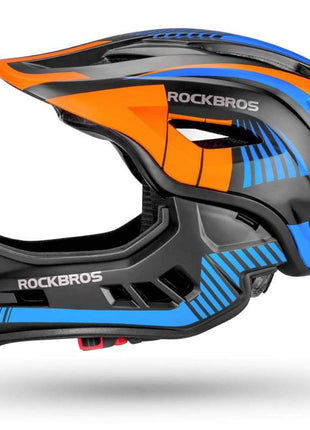 ROCKBROS Kinder helm Integriert Fahrradhelm mit Abnehmbarem Kinnschutz Shopverse