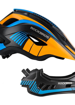 ROCKBROS Kinder helm Integriert Fahrradhelm mit Abnehmbarem Kinnschutz Shopverse