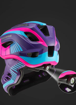 ROCKBROS Kinder helm Integriert Fahrradhelm mit Abnehmbarem Kinnschutz Shopverse