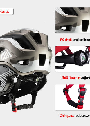 ROCKBROS Kinder helm Integriert Fahrradhelm mit Abnehmbarem Kinnschutz Shopverse