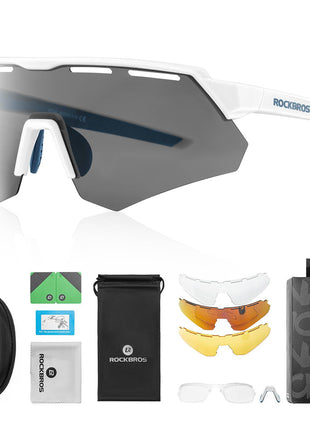 ROCKBROS Polarisierte Fahrradbrille mit 4 Wechselgläser Shopverse