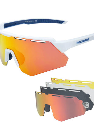 ROCKBROS Polarisierte Fahrradbrille mit 4 Wechselgläser Shopverse