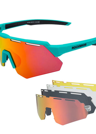 ROCKBROS Polarisierte Fahrradbrille mit 4 Wechselgläser Shopverse