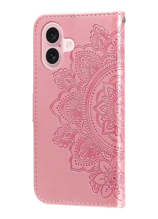 Seven-petal Flowers Embossing Leather Phone Case IEOVIEE Phone Accessories Store