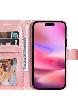 Seven-petal Flowers Embossing Leather Phone Case IEOVIEE Phone Accessories Store