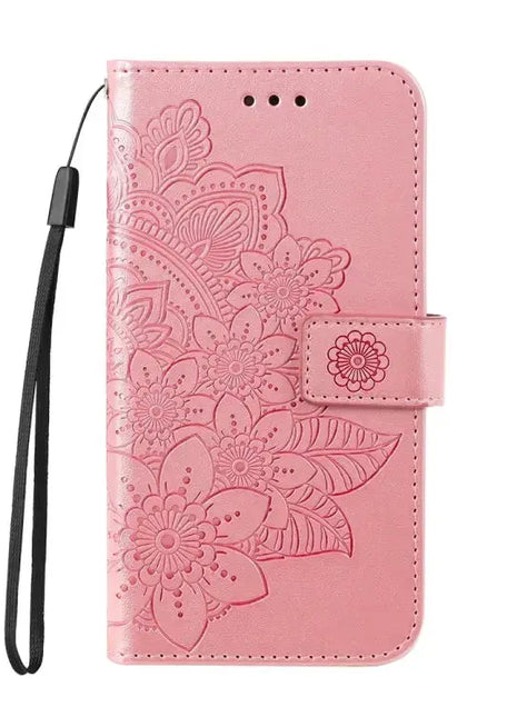 Seven-petal Flowers Embossing Leather Phone Case IEOVIEE Phone Accessories Store
