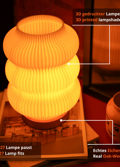 Luma Lamp – Round Table Lamp with Soft Ambient Light for Relaxing Home Décor Shopverse