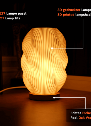 Twuro Table Lamp – Cozy Ambient Lighting with Dynamic Shape Shopverse