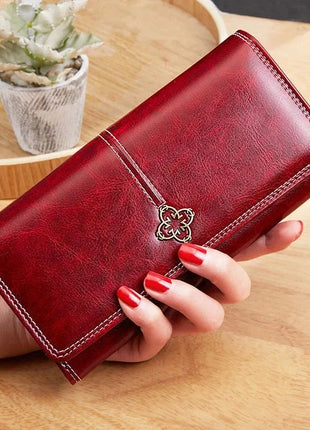 Elysia Women's Long Leather Wallet Shop1104778561 Store