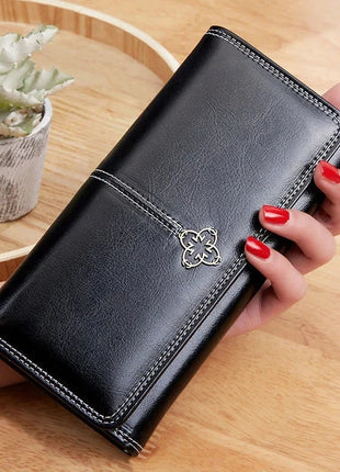 Elysia Women's Long Leather Wallet Shop1104778561 Store